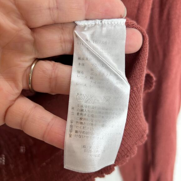 Axes Femme dusty rose cardigan Kawaii J fashion button up romantic - Picture 3 of 6